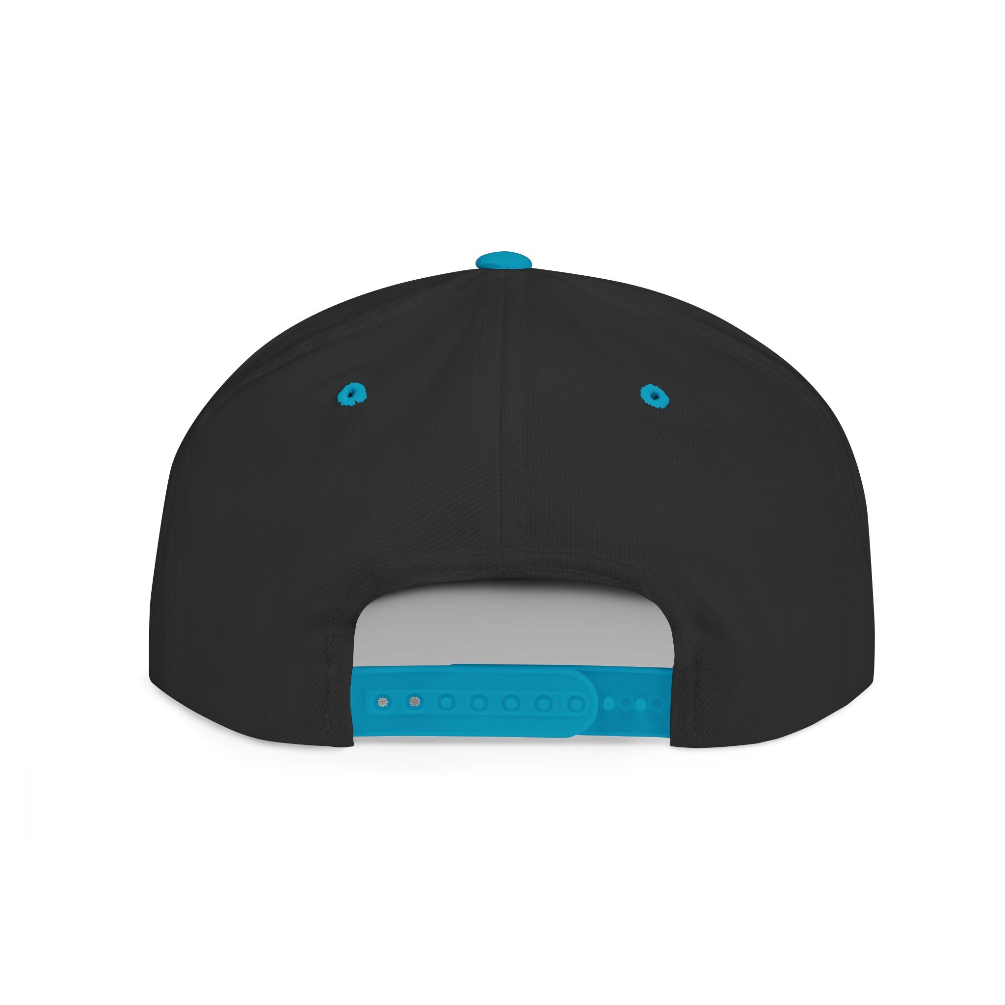 Camo Flat Bill Snapback Hat with Gold Script Signature